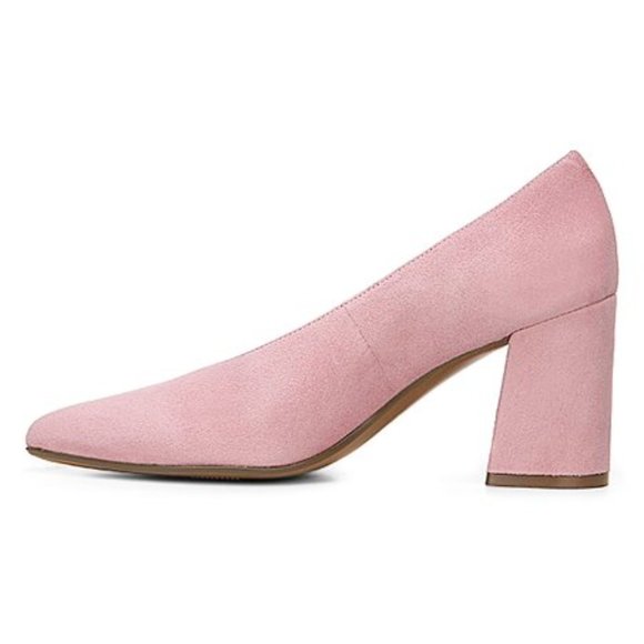 Naturalizer Hope Suede Rosewood Pink Block Heel - Picture 2 of 8